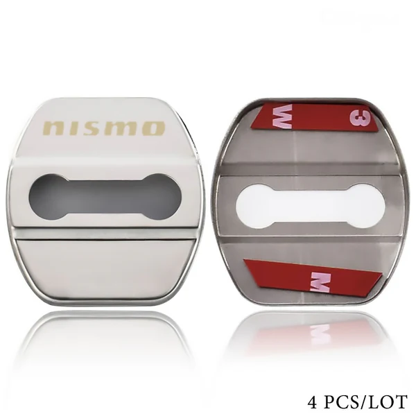 Silver Stainless Steel Door Lock Door Striker Cover for NISMO - Image 4