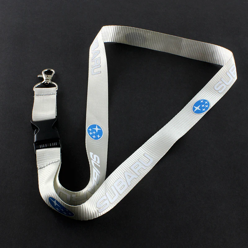 Silver SUBARU Impreza WRX STI BRZ Forester Crosstrek Legacy Outback Keychain Lanyard - Image 2