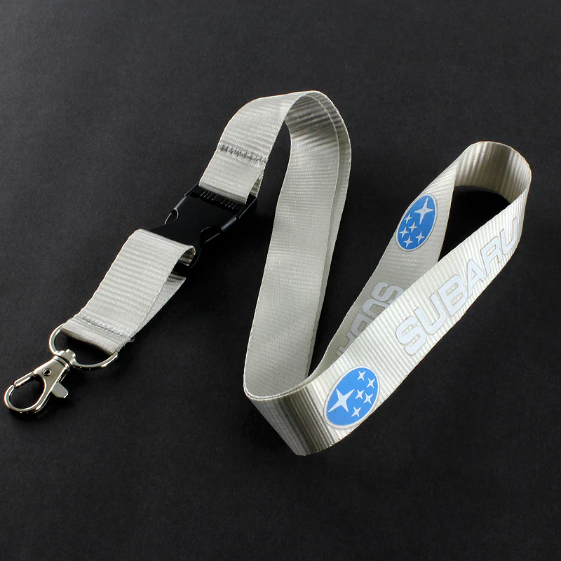 Silver SUBARU Impreza WRX STI BRZ Forester Crosstrek Legacy Outback Keychain Lanyard - Image 3