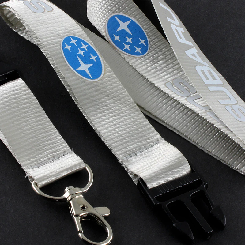 Silver SUBARU Impreza WRX STI BRZ Forester Crosstrek Legacy Outback Keychain Lanyard - Image 4