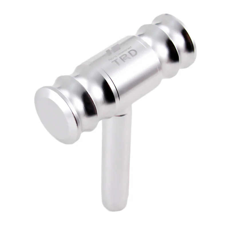 Silver TRD Car Shift Knob Aircraft Joystick Transmission Racing Gear Shifter - Image 3