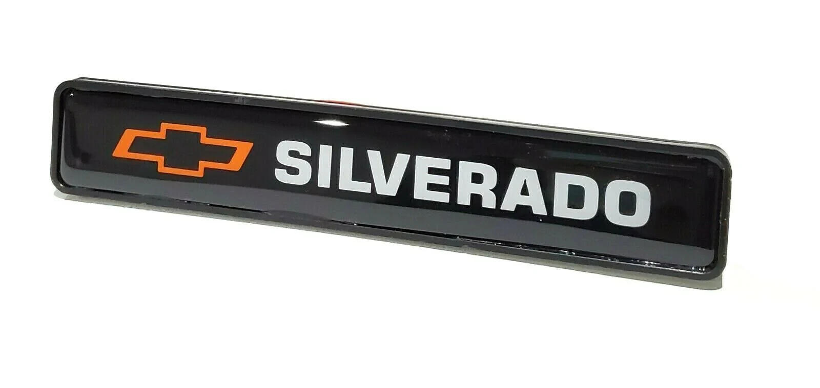 SILVERADO LED Light Car Front Bumper Grille Badge Illuminated Emblem Luminescent Decal Sticker - Image 2