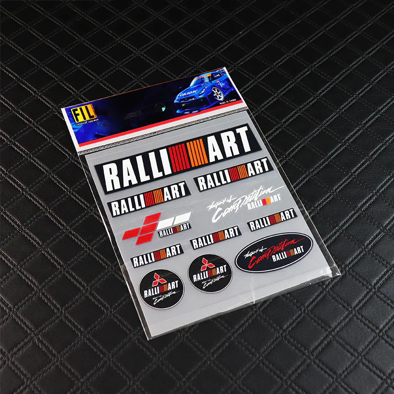 Mitsubishi Ralliart 11pcs Reflective Sticker Set - Image 4