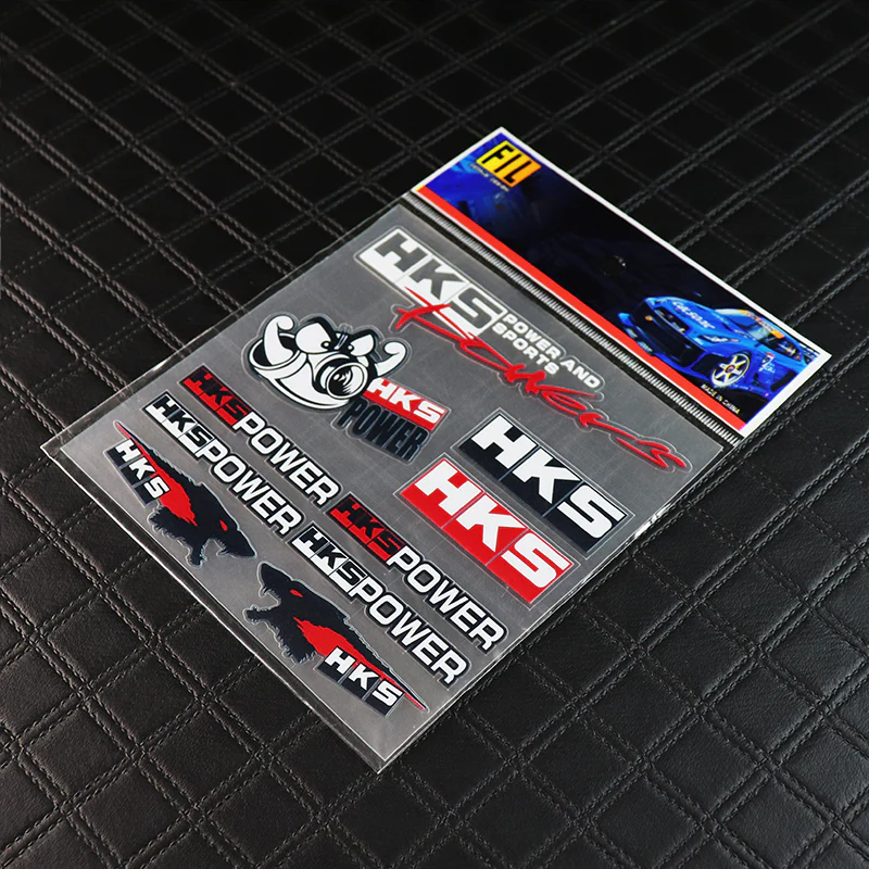 HKS 12pcs Reflective Sticker Set - Image 4