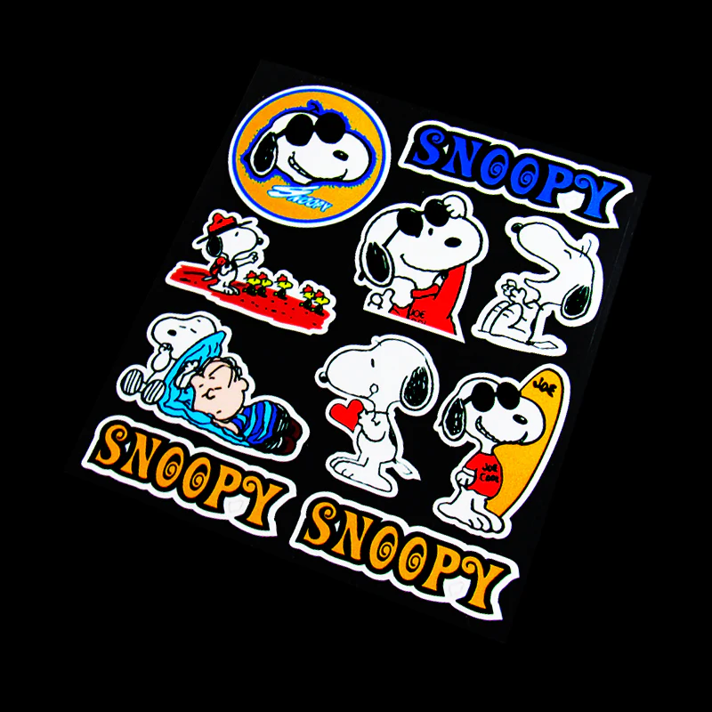 Snoopy Cool Reflective Car Truck Laptop Decal Sticker Window Vinyl New 10pcs Set - Image 2