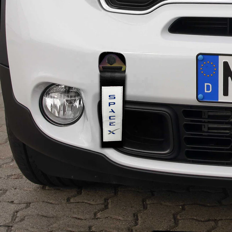SpaceX RACING Drift Rally Sports NEO CHROME HIGH STRENGTH Tow Strap for Front / Rear Bumper - Image 10