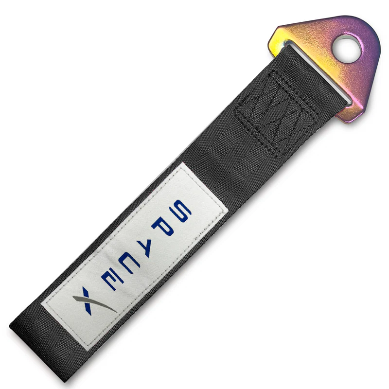 SpaceX RACING Drift Rally Sports NEO CHROME HIGH STRENGTH Tow Strap for Front / Rear Bumper - Image 9