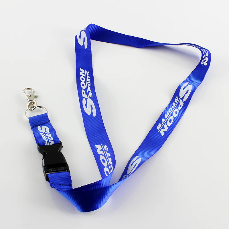 Spoon Sports Blue Keychain Lanyard - Image 3