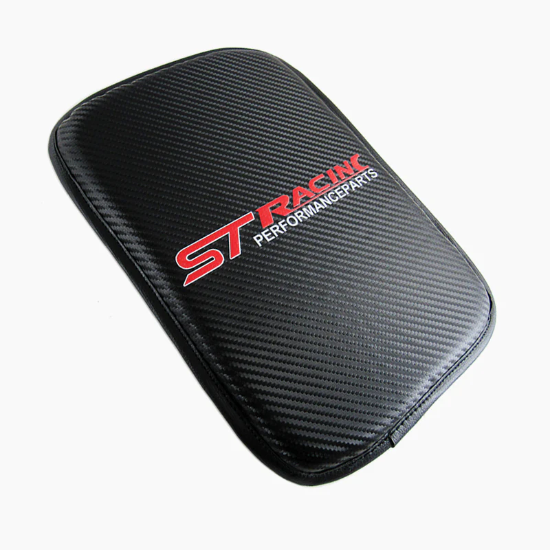 ST Racing Set of Carbon Fiber Look Armrest Cushion & Seat Belt Cover - Image 5