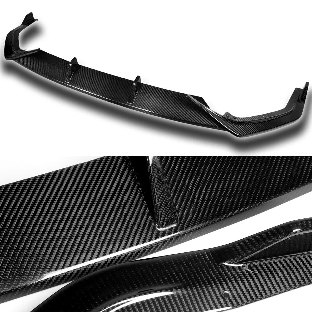 ST-Style For 2021-2023 Hyundai Elantra N-Line Front Bumper Body Splitter Spoiler Lip 3PCS -Real Carbon Fiber - Image 2