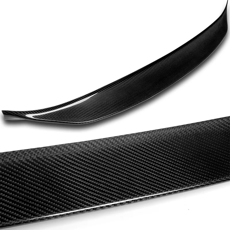 ST-Style Rear Trunk Lip Duckbill Spoiler Wing For 2015-2021 Subaru WRX STI Sedan -Real Carbon Fiber - Image 2