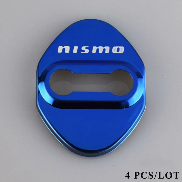 Stainless Steel Blue Door Lock Door Striker Cover for NISMO - Image 4