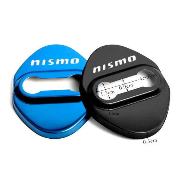 Stainless Steel Blue Door Lock Door Striker Cover for NISMO - Image 5
