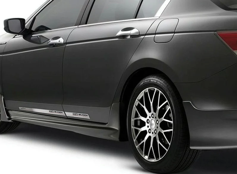 Mugen Stainless Steel Door Sill Entry Guard for 2006-2011 Honda Civic 4DR Sedan - Image 2