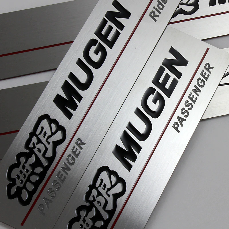 Mugen Stainless Steel Door Sill Entry Guard for 2006-2011 Honda Civic 4DR Sedan - Image 3