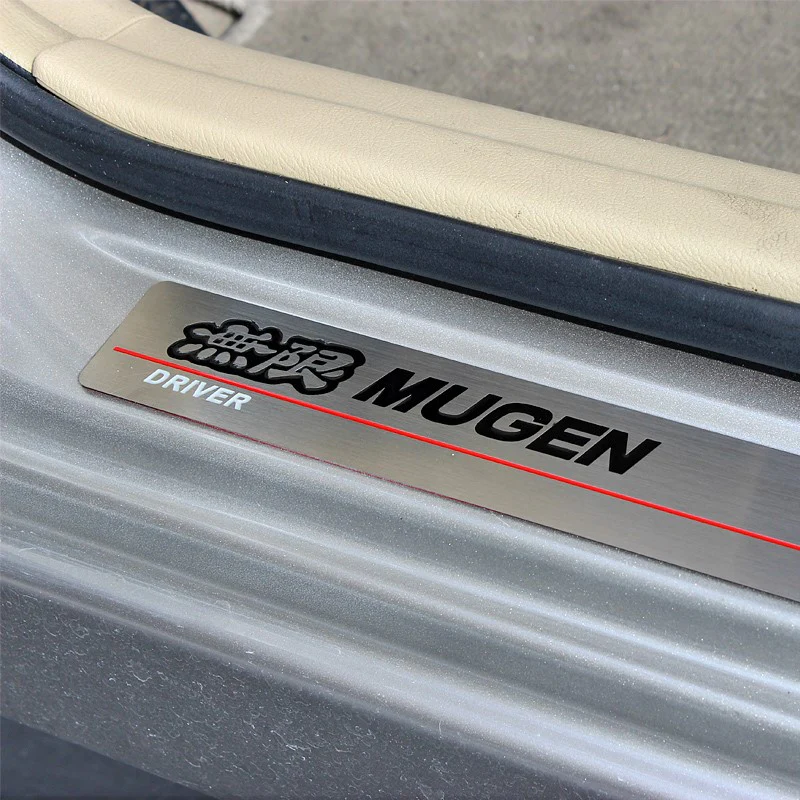 Mugen Stainless Steel Door Sill Entry Guard for 2006-2011 Honda Civic 4DR Sedan - Image 5