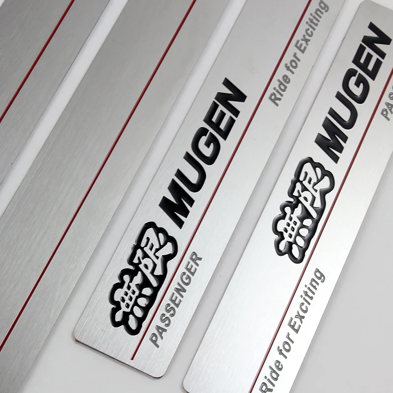 Mugen Stainless Steel Door Sill Entry Guard for 2006-2011 Honda Civic 4DR Sedan - Image 7