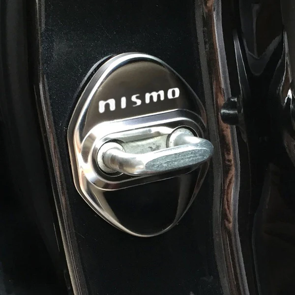 Stainless Steel Silver Door Lock Door Striker Cover for NISMO - Image 2