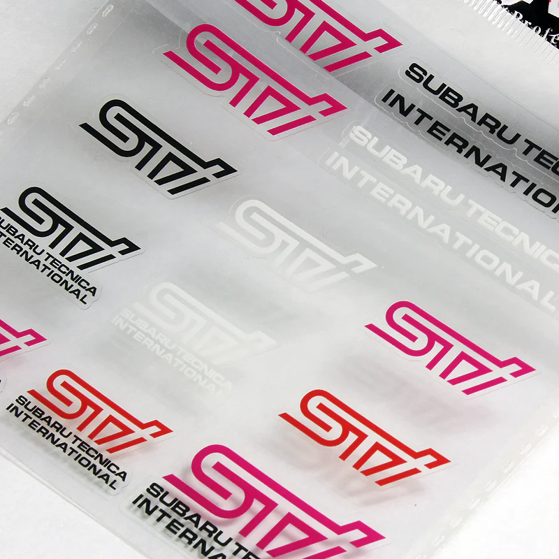 Subaru STI 15pcs Reflective Sticker Set - Image 3