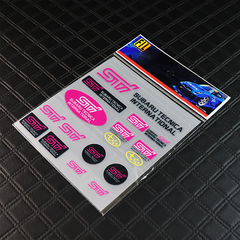 Subaru STI 15pcs Reflective Sticker Set - Image 5