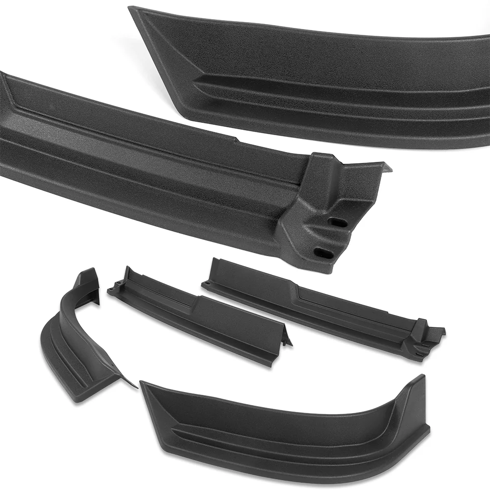 STP-Style For 2014-2015 Chevrolet Chevy Silverado 1500 Front Bumper Lower Lip Splitter -Unpainted Matte Black - Image 4
