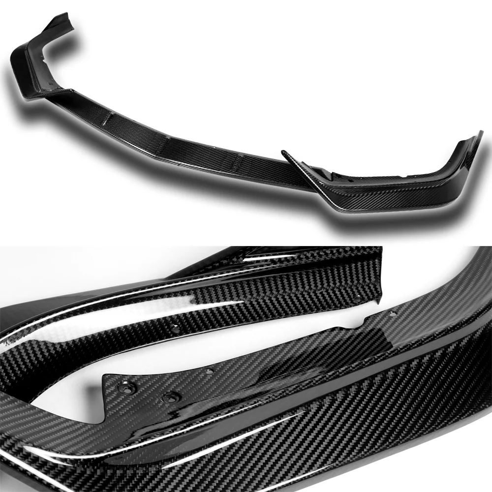 STP-Style For 2016-2018 Acura ILX Front Bumper Body Splitter Spoiler Lip 3PCS -Real Carbon Fiber - Image 2