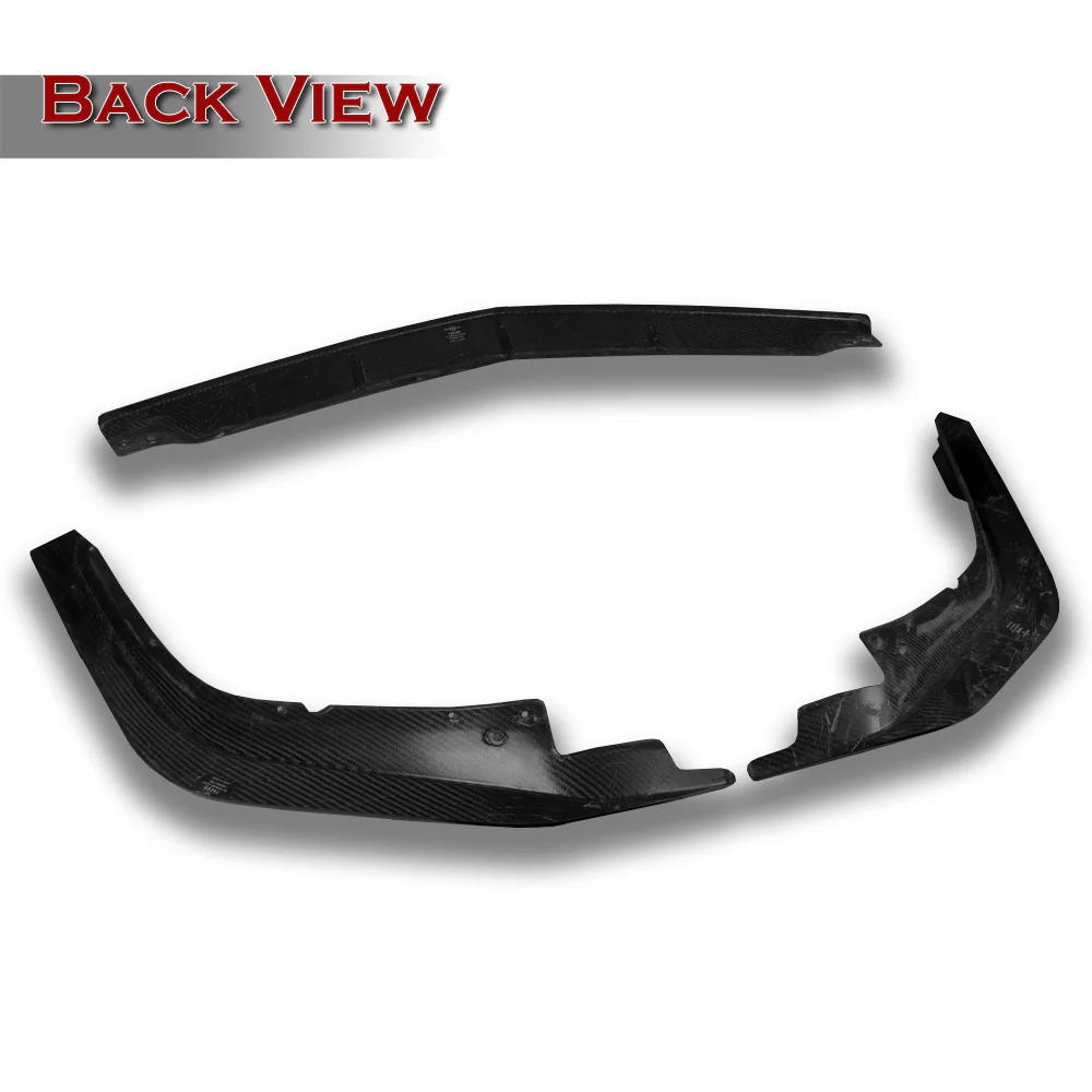 STP-Style For 2016-2018 Acura ILX Front Bumper Body Splitter Spoiler Lip 3PCS -Real Carbon Fiber - Image 4