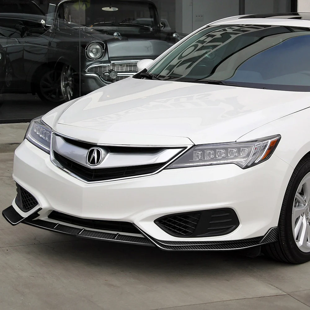 STP-Style For 2016-2018 Acura ILX Front Bumper Body Splitter Spoiler Lip 3PCS -Real Carbon Fiber - Image 6