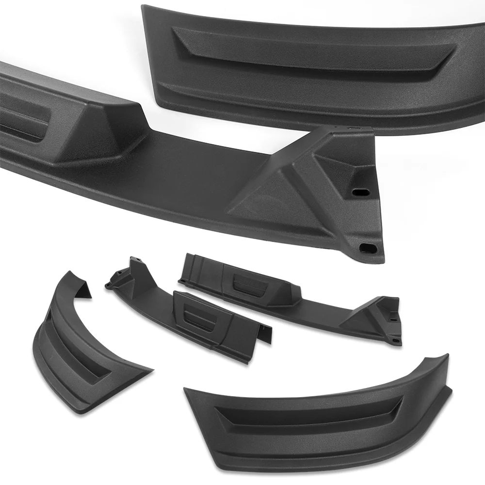 STP-Style For 2017-2019 Nissan Titan Front Bumper Lower Lip Splitter -Unpainted Matte Black - Image 4
