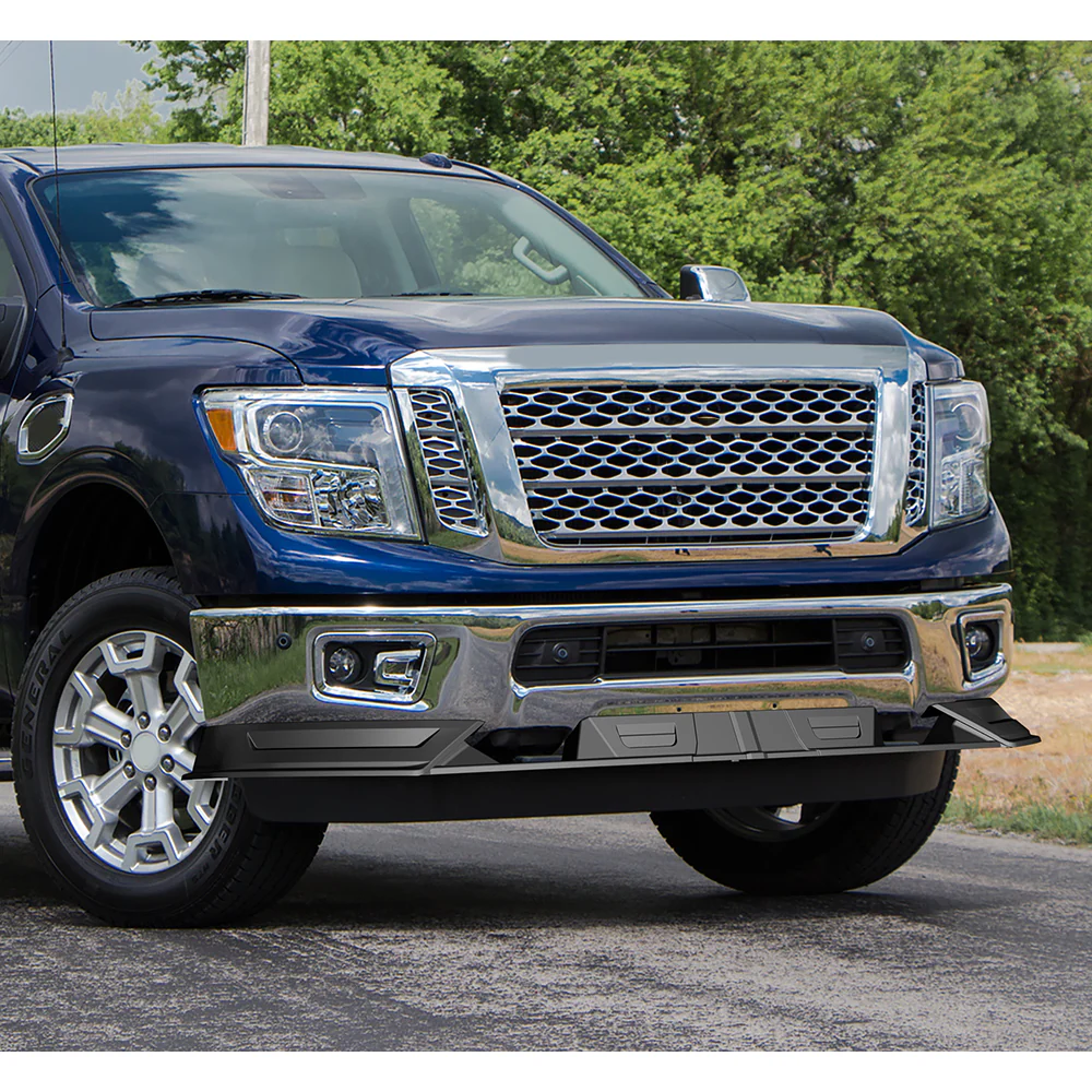 STP-Style For 2017-2019 Nissan Titan Front Bumper Lower Lip Splitter -Unpainted Matte Black - Image 7