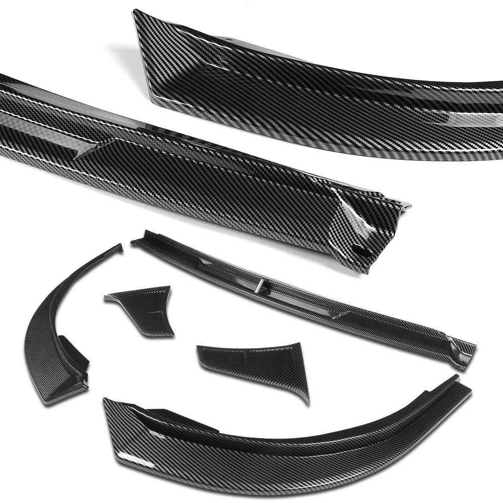 STP-Style For 2018-2020 Toyota Camry SE / XSE Front Bumper Lip -Carbon Fiber Look - Image 2