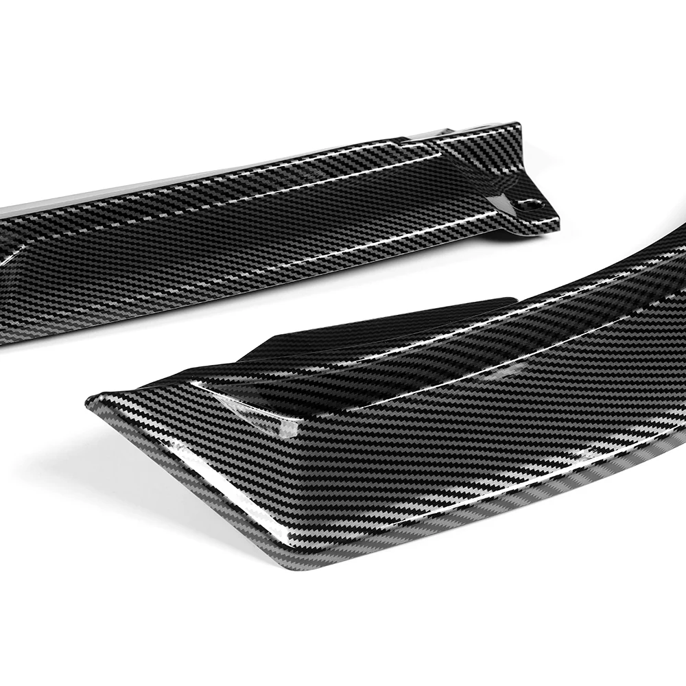 STP-Style For 2018-2020 Toyota Camry SE / XSE Front Bumper Lip -Carbon Fiber Look - Image 3