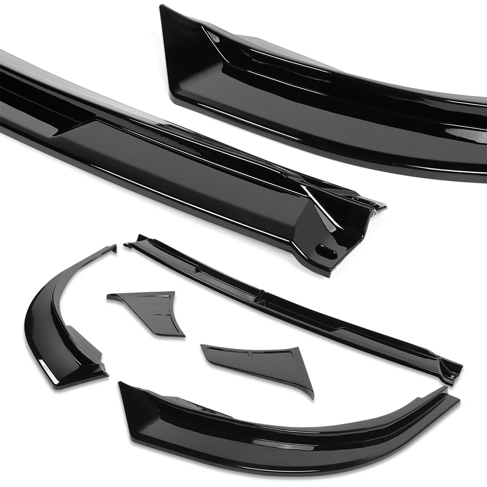 STP-Style For 2018-2020 Toyota Camry SE / XSE Front Bumper Lip -Painted Black - Image 5