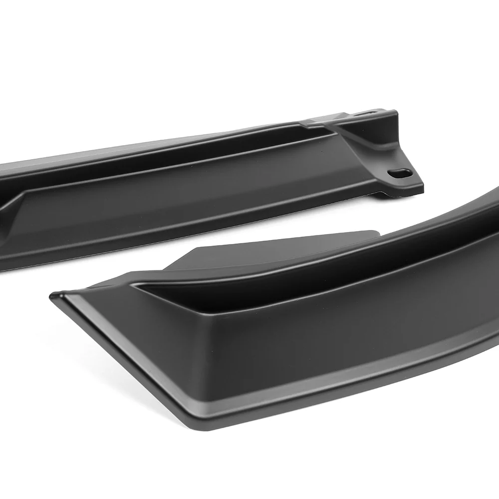 STP-Style For 2018-2020 Toyota Camry SE / XSE Front Bumper Lip -Unpainted Matte Black - Image 2