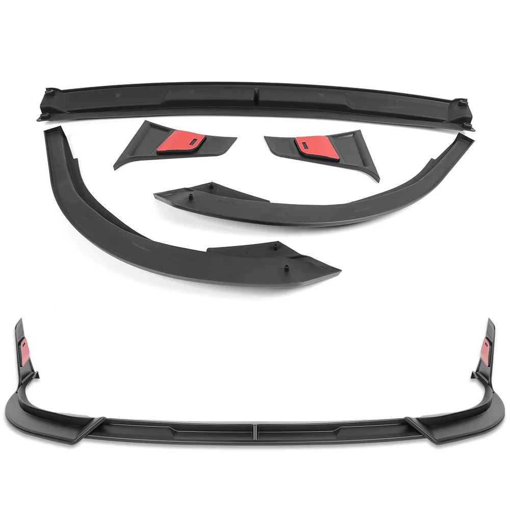 STP-Style For 2018-2020 Toyota Camry SE / XSE Front Bumper Lip -Unpainted Matte Black - Image 5