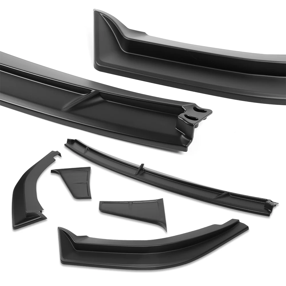 STP-Style For 2018-2023 Kia Stinger GT-Line Front Bumper Lip Splitter -Unpainted Matte Black - Image 5