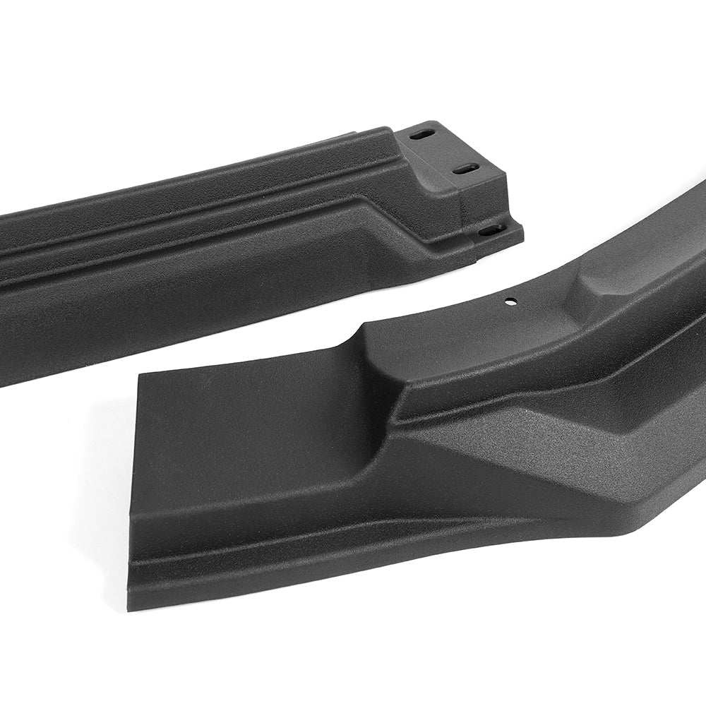 STP-Style For 2019 2020 2021 2022 2023 Ford Ranger Front Bumper Lip Splitter -Unpainted Matte Black - Image 2