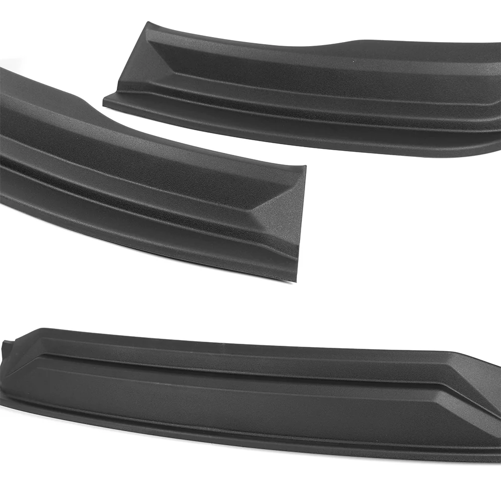 STP-Style For 2019-2024 Dodge Ram 1500 Trucks Front Bumper Lower Lip Splitter -Unpainted Matte Black - Image 2