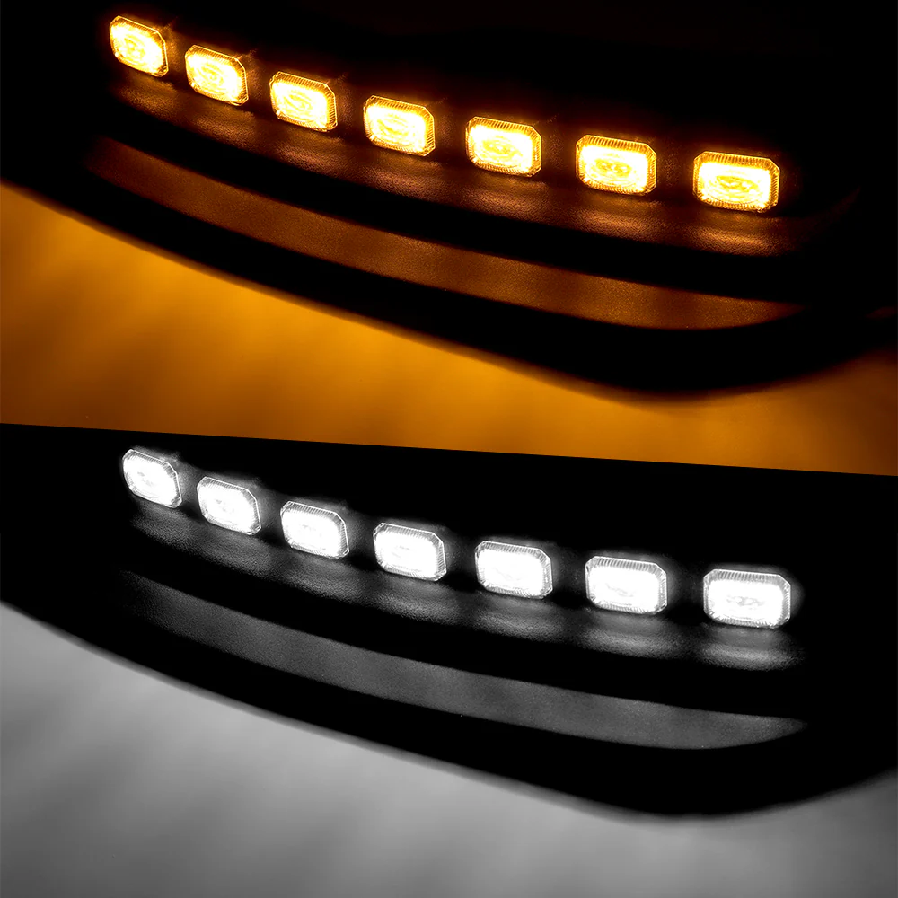 STP-Style For 2019-2024 Dodge Ram 1500 Trucks Front Bumper Lower Lip Splitter With LED Sequential Light -Unpainted Matte Black - Image 4