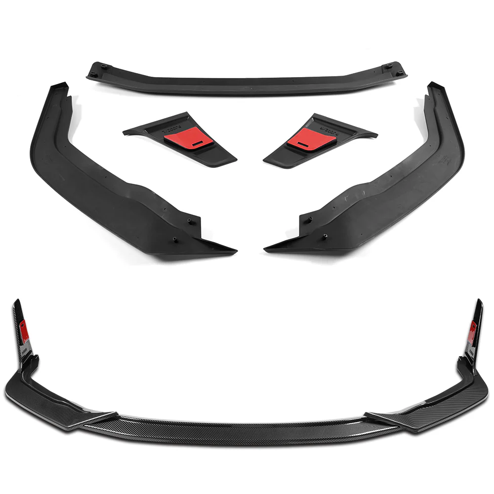 STP-Style For 2019-2024 Nissan Maxima Front Bumper Splitter Spoiler Lip 5PCS -Carbon Look Style - Image 5