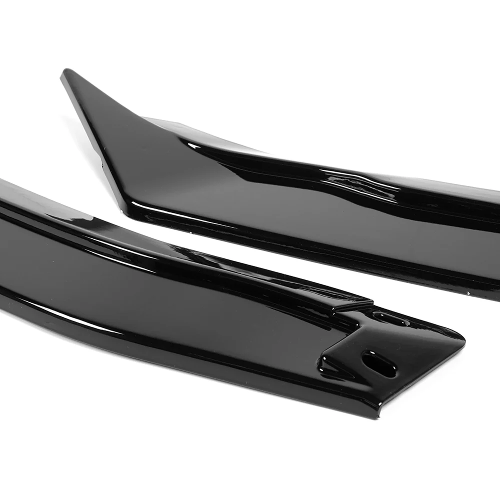 STP-Style For 2019-2024 Nissan Maxima Front Bumper Splitter Spoiler Lip 5PCS -Painted Black - Image 2