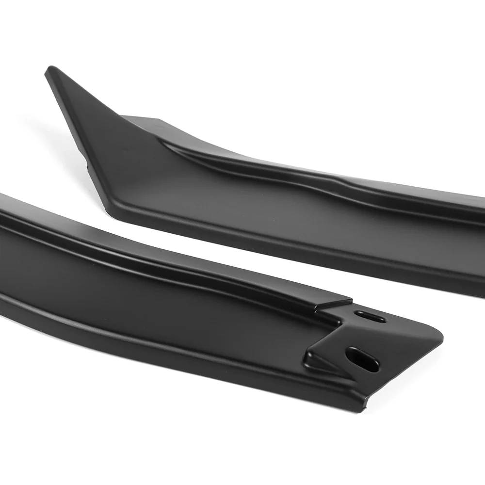 STP-Style For 2019-2024 Nissan Maxima Front Bumper Splitter Spoiler Lip 5PCS -Unpainted Matte Black - Image 2