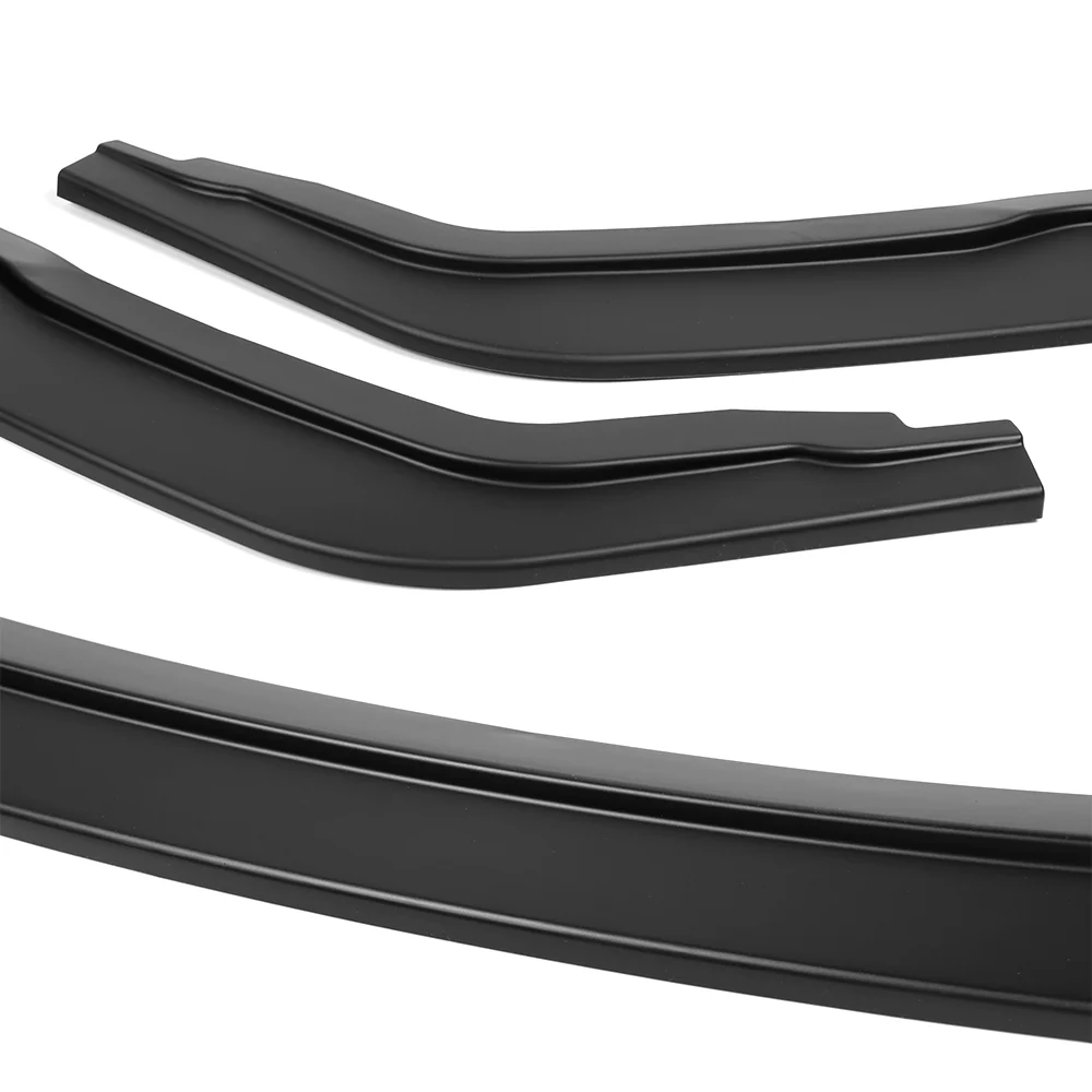 STP-Style For 2019-2024 Nissan Maxima Front Bumper Splitter Spoiler Lip 5PCS -Unpainted Matte Black - Image 3