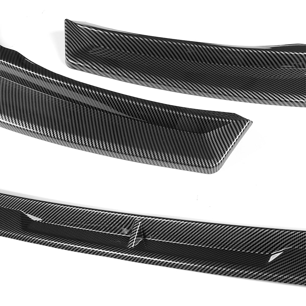STP-Style For 2021 2022 2023 2024 Toyota Camry SE XSE Front Bumper Lower Lip Splitter -Carbon Fiber Look - Image 2