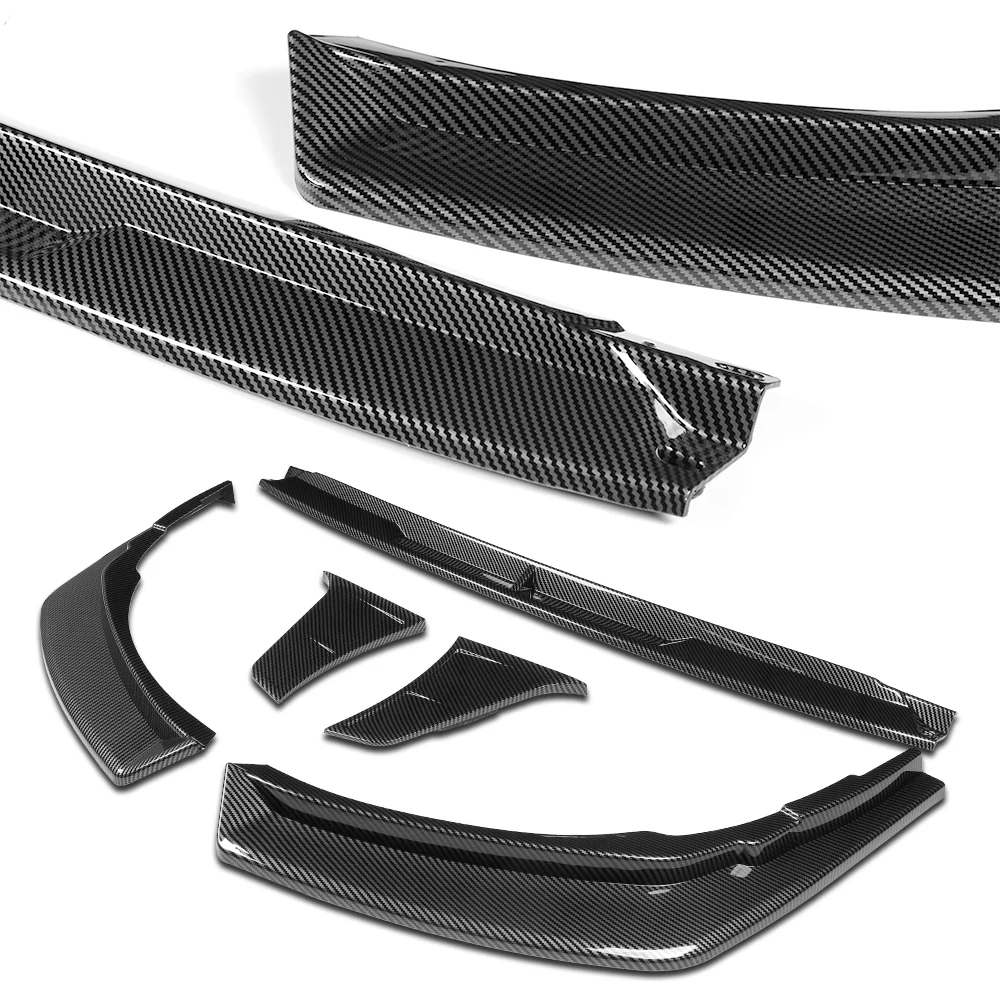 STP-Style For 2021 2022 2023 2024 Toyota Camry SE XSE Front Bumper Lower Lip Splitter -Carbon Fiber Look - Image 3