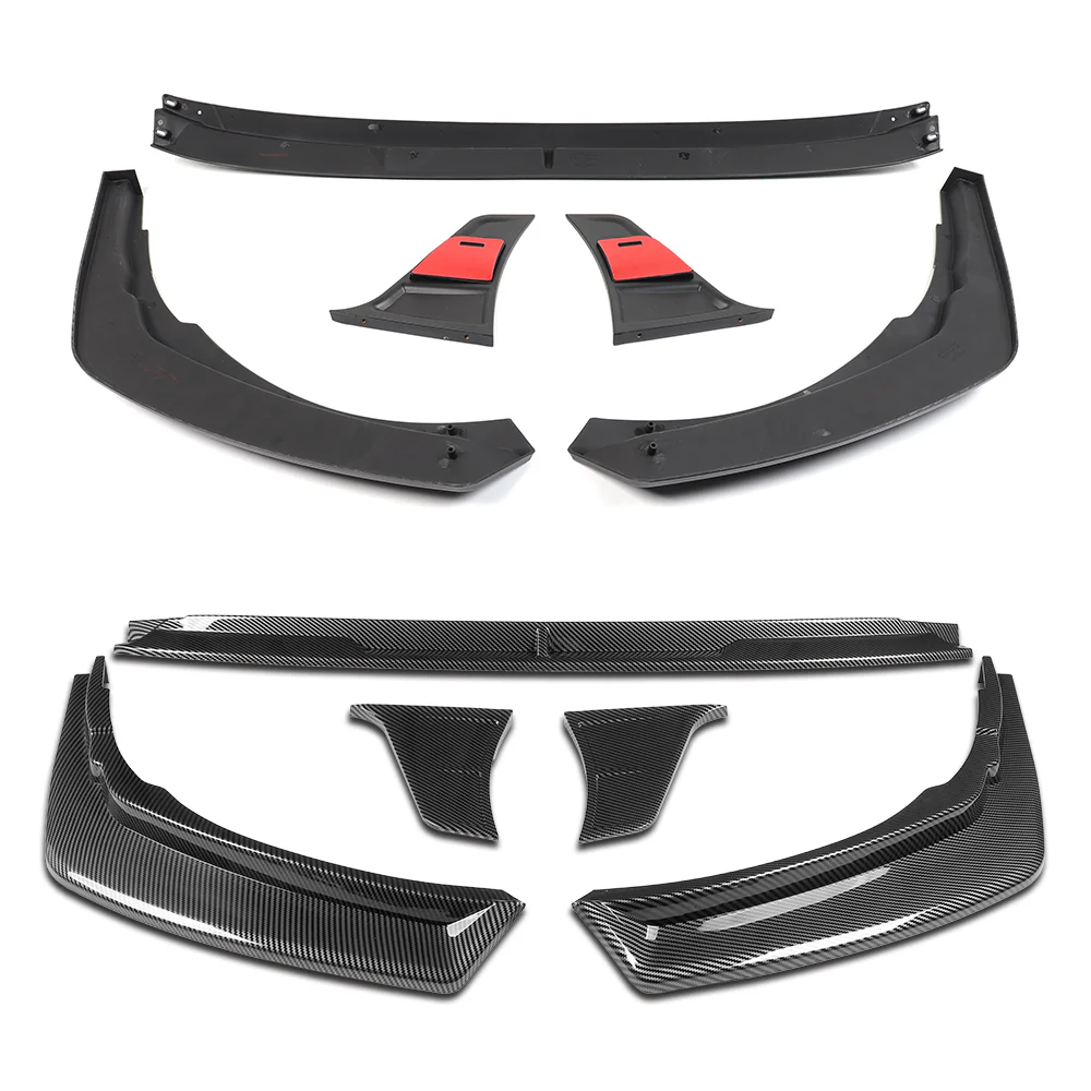 STP-Style For 2021 2022 2023 2024 Toyota Camry SE XSE Front Bumper Lower Lip Splitter -Carbon Fiber Look - Image 4