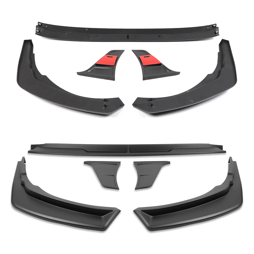 STP-Style For 2021 2022 2023 2024 Toyota Camry SE XSE Front Bumper Lower Lip Splitter -Unpainted Matte Black - Image 3