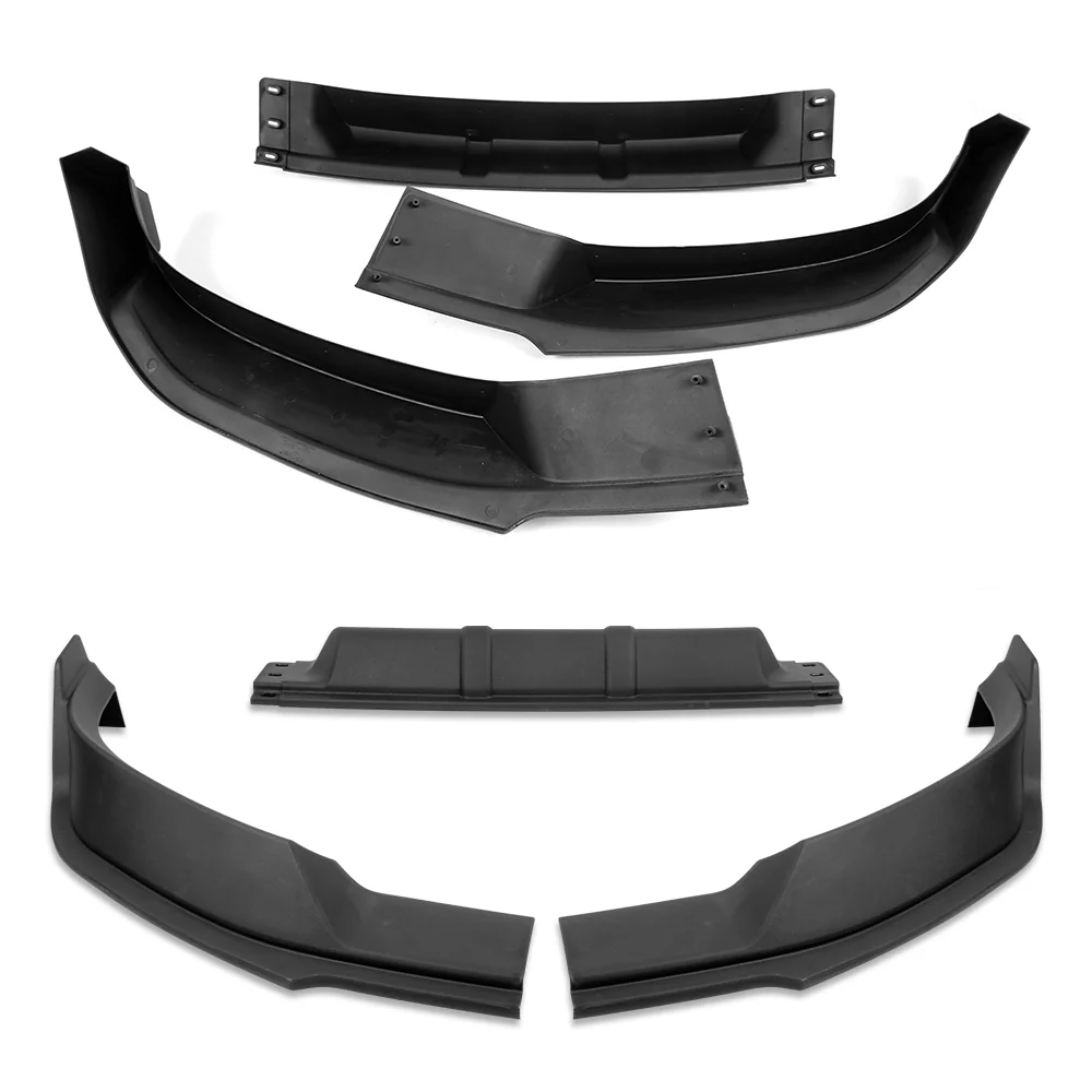 STP-Style For 2021-2023 Ford F150 Front Bumper Splitter Spoiler Lip 3PCS -Unpainted Black - Image 3