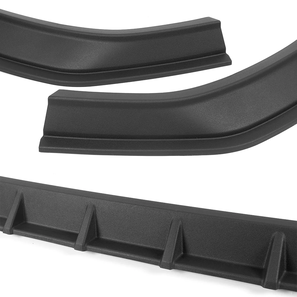 STP-Style For 2022-2024 Ford Maverick Front Bumper Splitter Spoiler Lip 5PCS -Unpainted Matte Black - Image 4