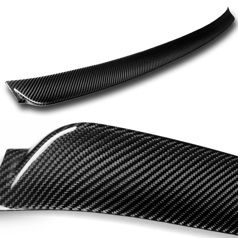 STP-Style Rear Trunk Lip Duckbill Spoiler Wing For 1999-2005 BMW E46 M3 3-Series 2-DR / Coupe -Real Carbon Fiber - Image 2